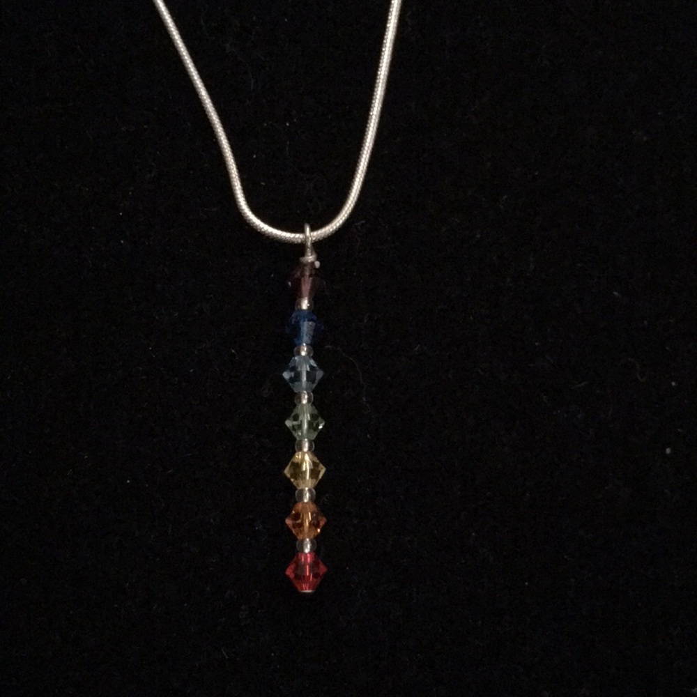 Chakra crystal necklace